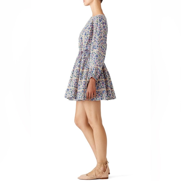 Loveshackfancy floral Noelle dress dainty embroidered trim open back mini RTR